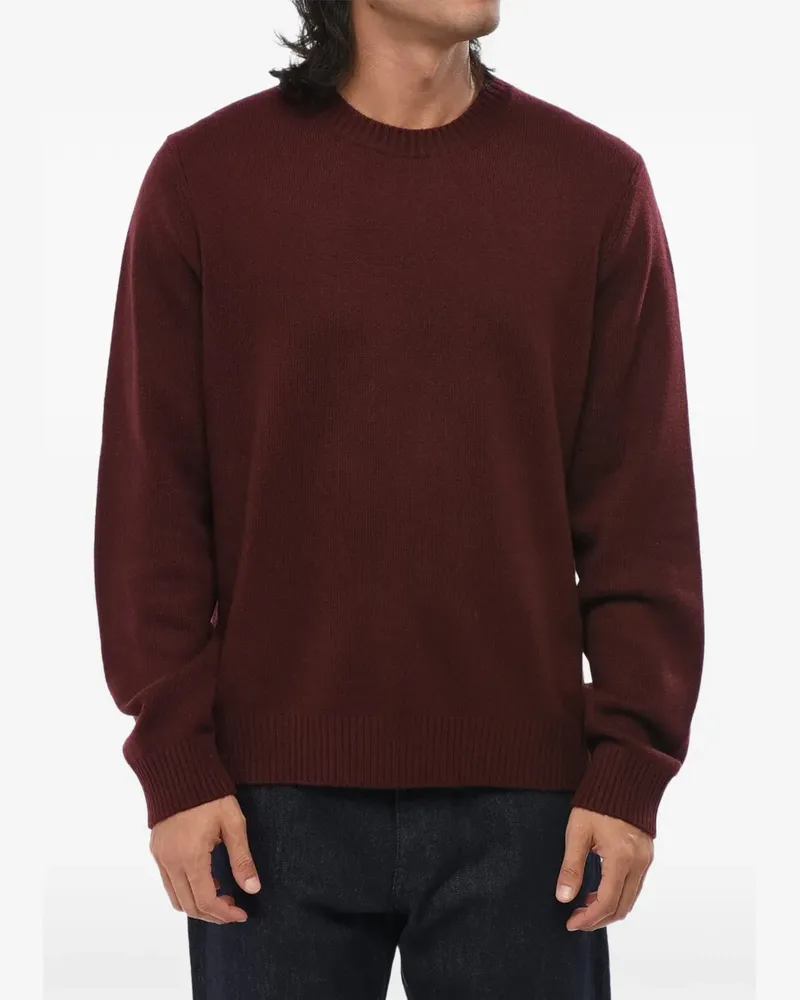 Vince Pullover mit geripptem Saum - Rot Rot