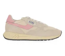 Sneakers mit Kontrasteinsätzen - Nude