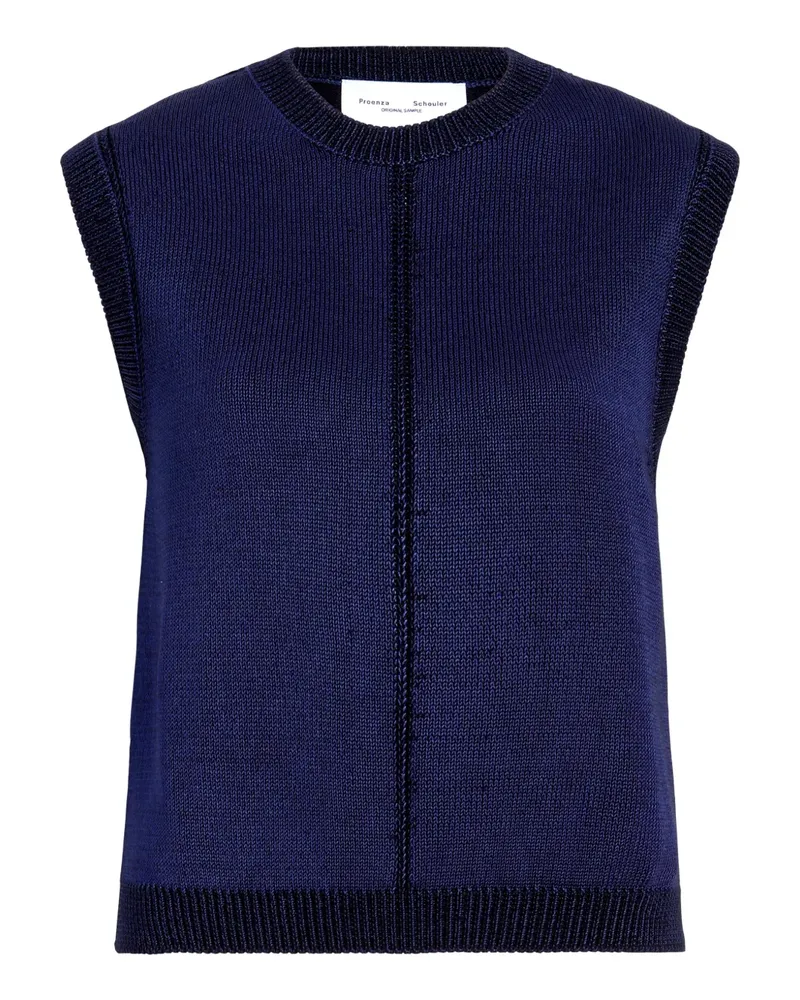 Proenza Schouler Emily Oberteil - Blau Blau
