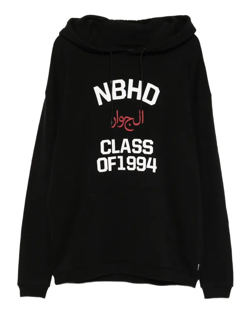 Neighborhood Hoodie mit Print - Schwarz Schwarz