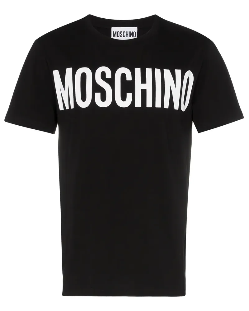 Moschino T-Shirt mit Logo - Schwarz Schwarz