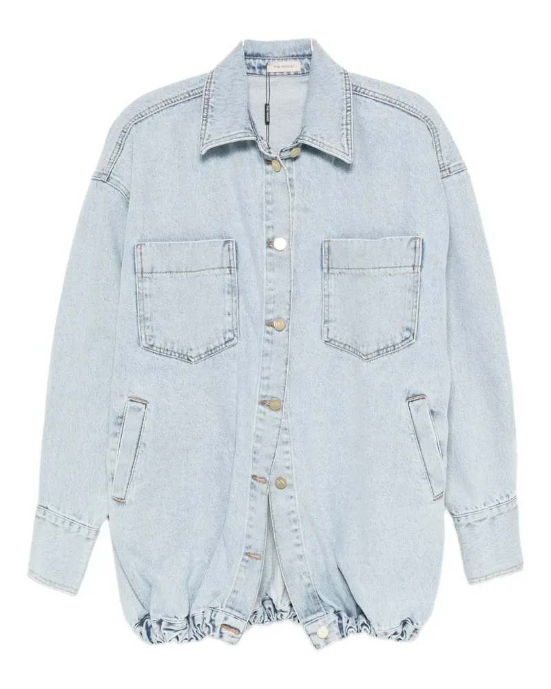 THE MANNEI drop-shoulder denim jacket - Blau Blau