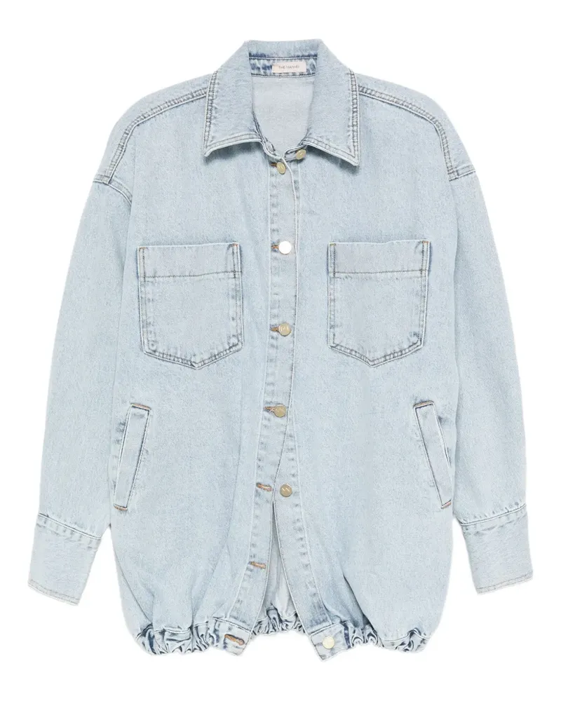 THE MANNEI Jeansjacke mit tiefen Schultern - Blau Blau
