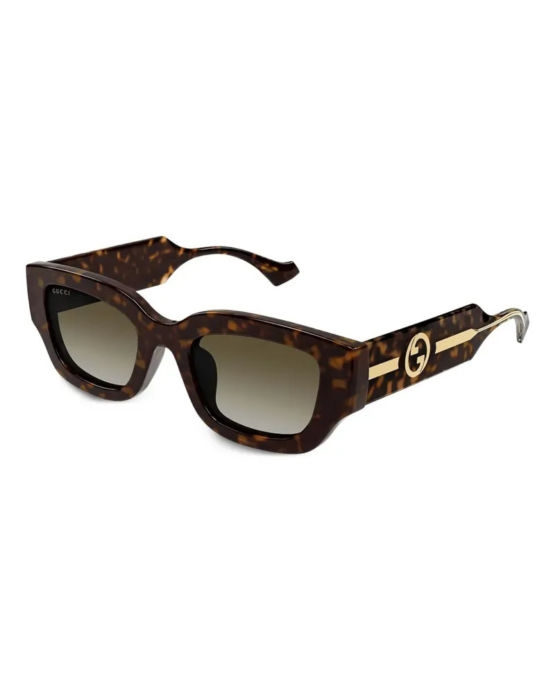 Gucci Sonnenbrille in Schildpattoptik - Braun Braun