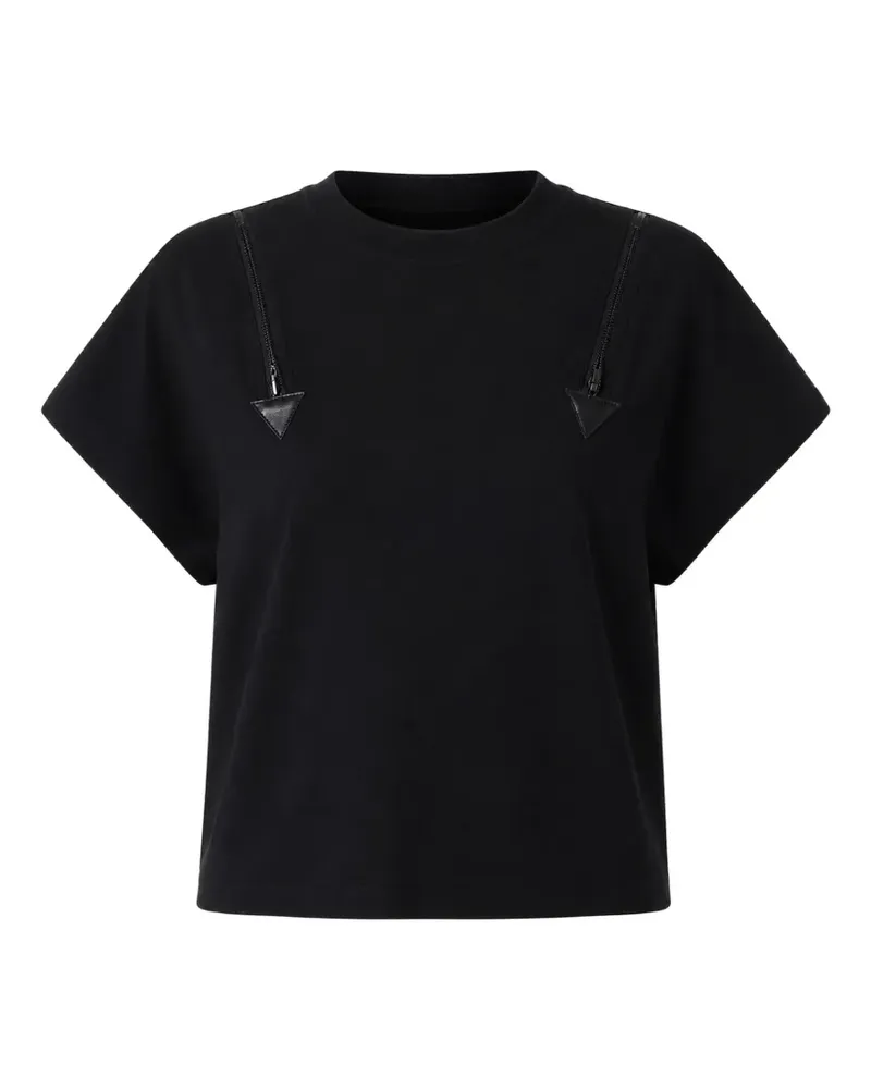 Iceberg zip-detail T-shirt - Schwarz Schwarz
