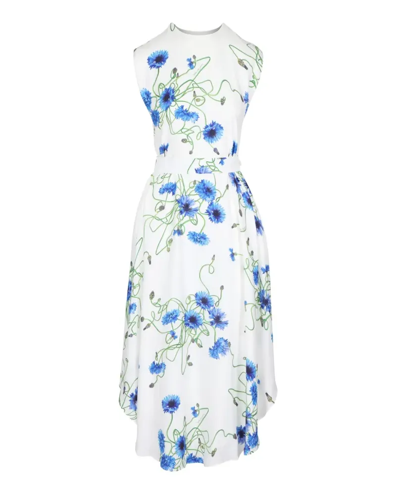 Stella McCartney floral-print sleeveless dress - Weiß Weiß