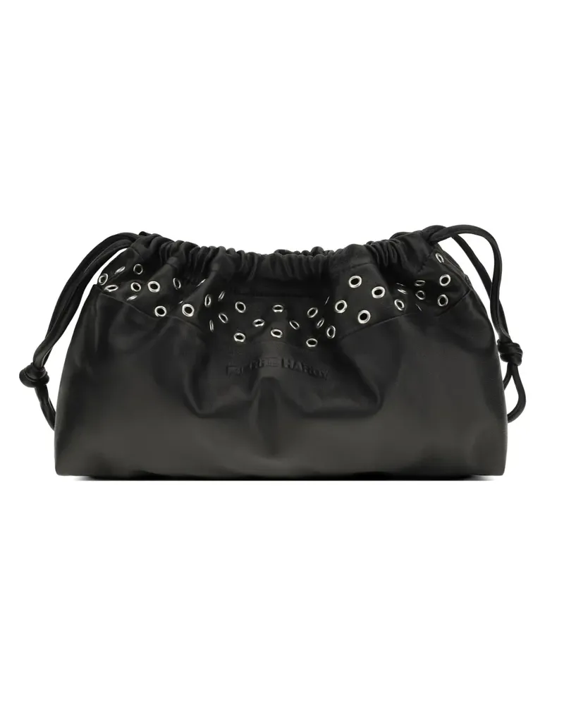 Pierre Hardy Double Clutch with eyelets clutch bag - Schwarz Schwarz