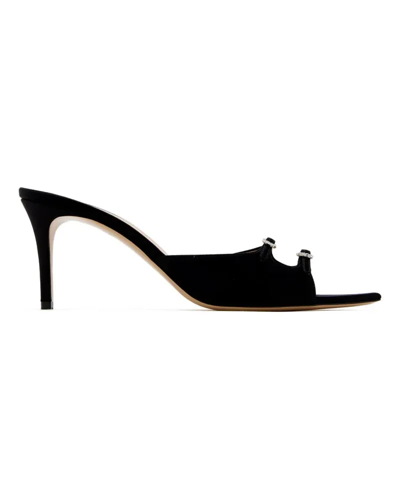 Andrea Wazen Janis buckle embellished mules - Schwarz Schwarz