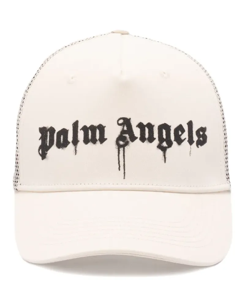 Palm Angels Baseballkappe mit Logo-Print - Weiß Weiß