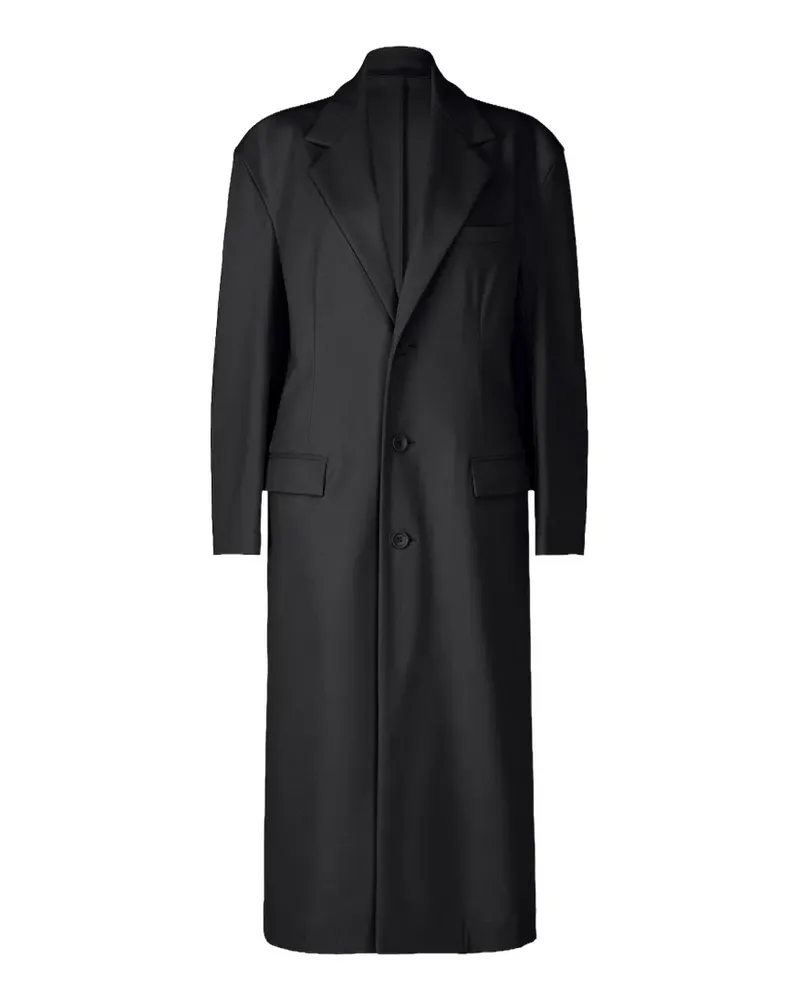 Issey Miyake Einreihiger Simple Ensemble Mantel - Schwarz Schwarz