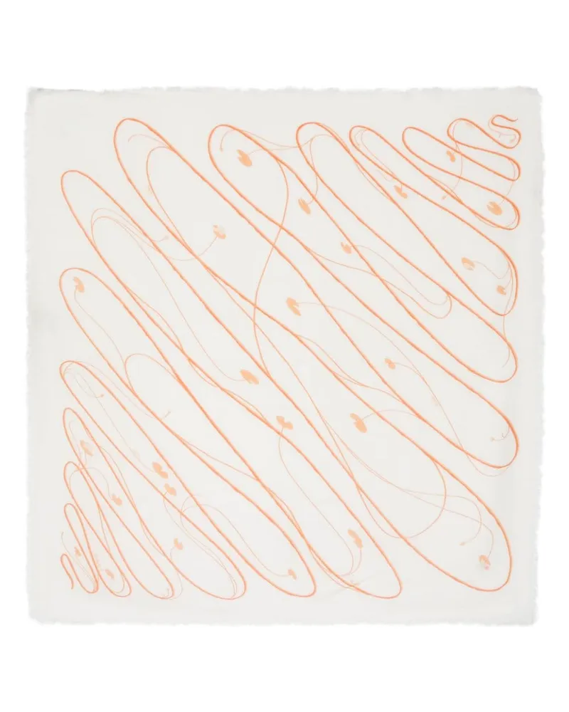 Woolrich x Daniëlle Cathari Schal mit grafischem Print - Nude Nude