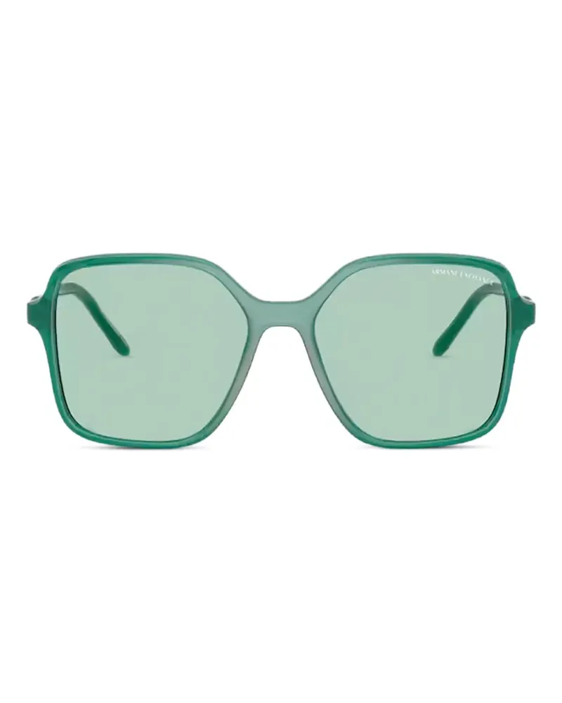 Armani Exchange Sonnenbrille mit Oversized-Gestell - Grün Grün