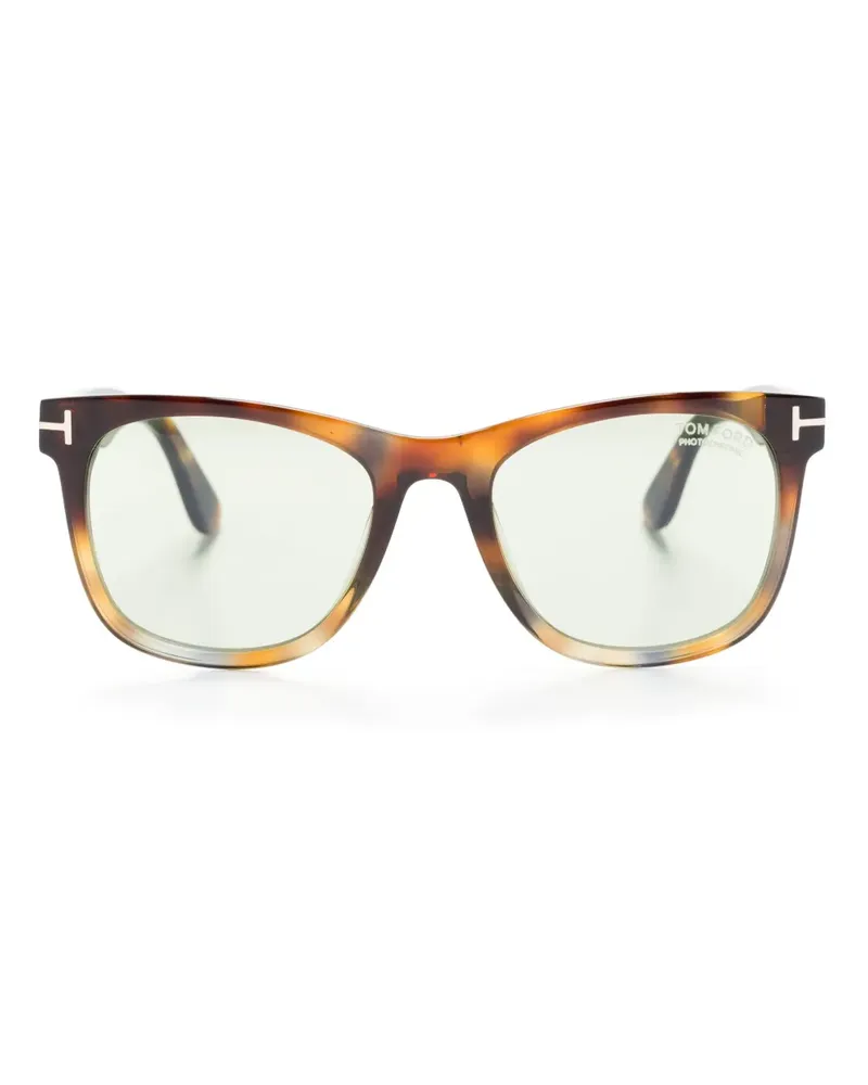 Tom Ford Sonnenbrille mit eckigem Gestell - Braun Braun