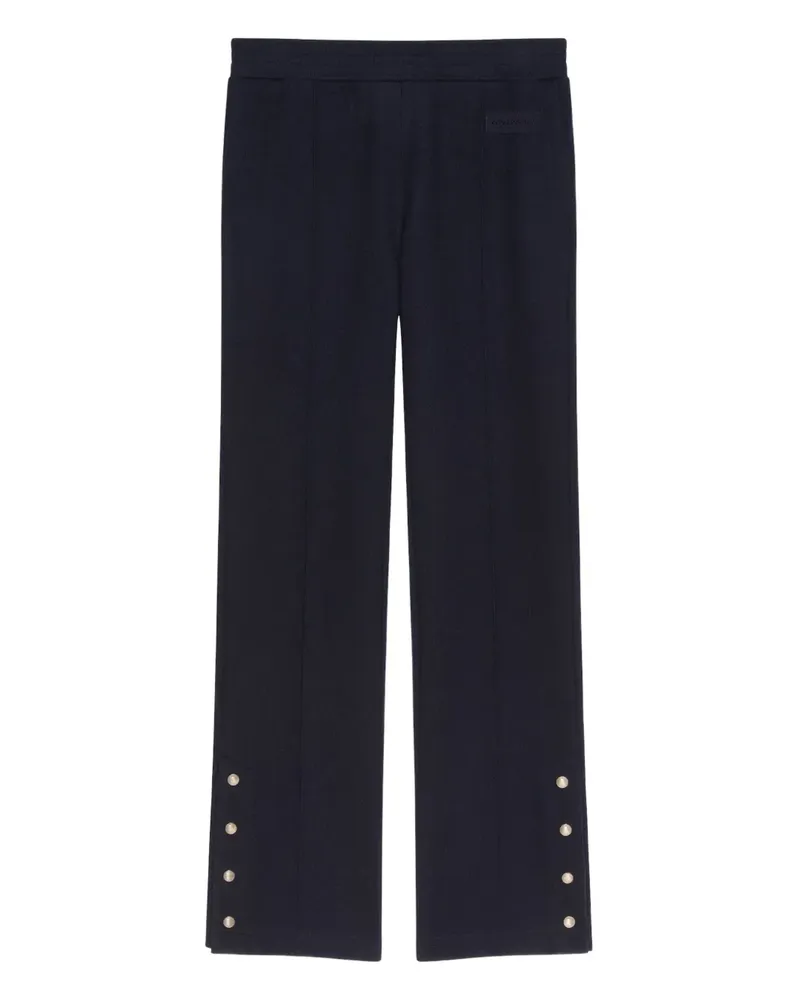 Givenchy button detail track pants - Blau Blau