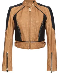 Pinko Cropped-Jacke Braun