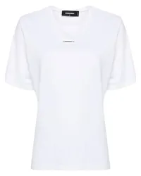 Dsquared2 T-Shirt mit Logo-Applikation Weiß