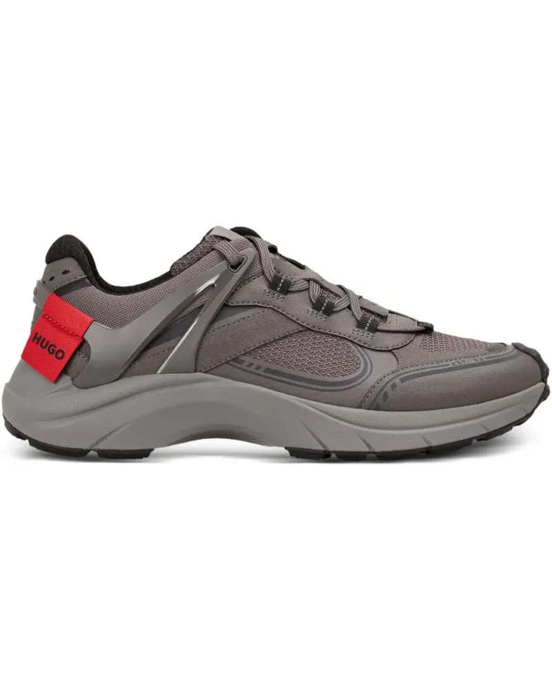 HUGO BOSS Sneakers mit Kontrasteinsätzen - Grau Grau