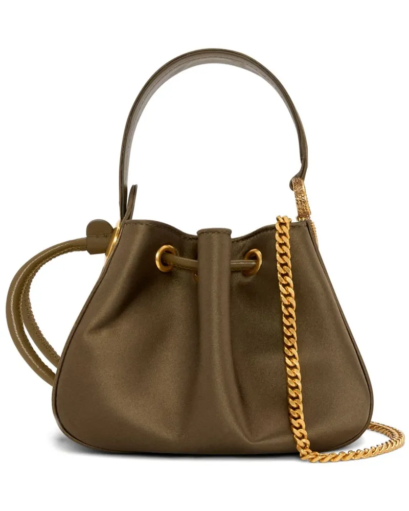 Oscar de la Renta Nano Crystal Pavé O Handle Tasche - Braun Braun