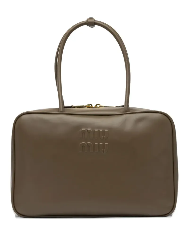 Miu Miu leather tote bag - Grün Grün