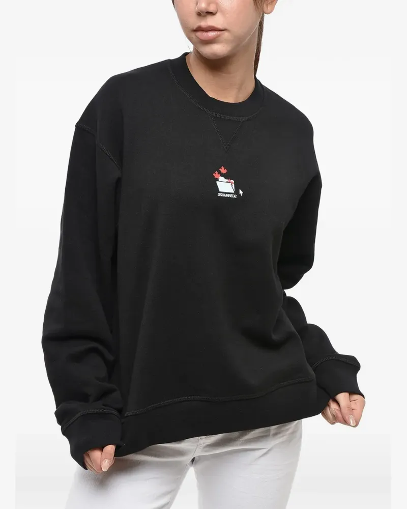 Dsquared2 logo-print black sweatshirt - Schwarz Schwarz