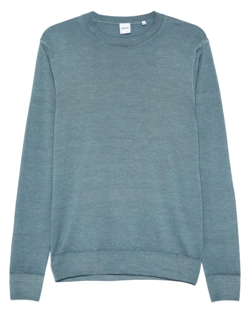 ASPESI Klassischer Pullover - Blau Blau