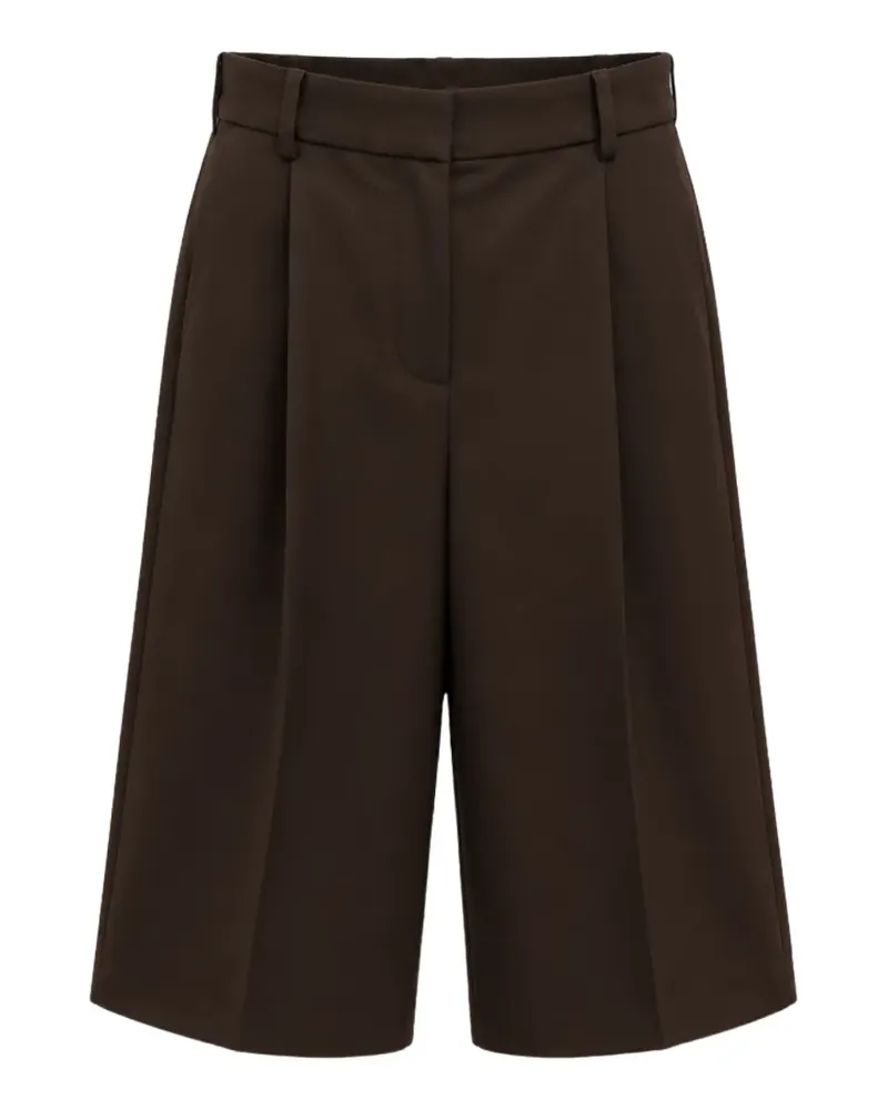 Liviana Conti Shorts mit Falten - Braun Braun