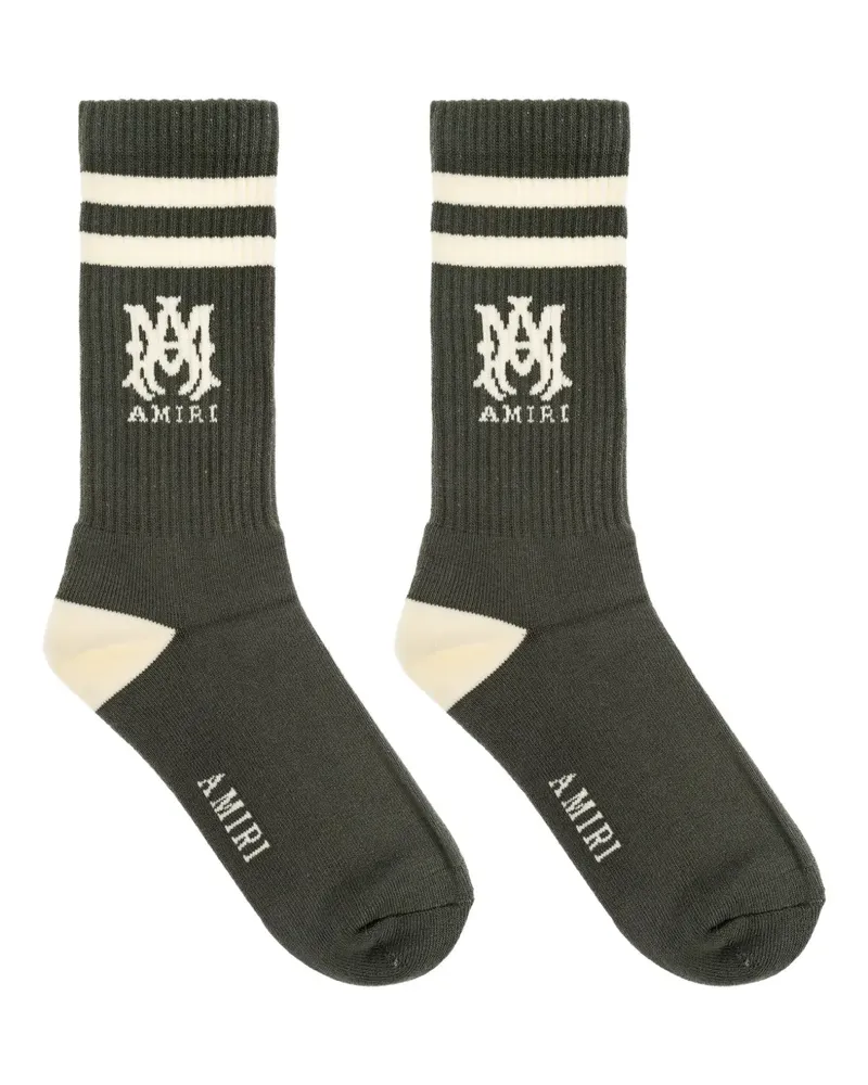 Amiri MA Core Socken mit Logo - 326 GREEN 326
