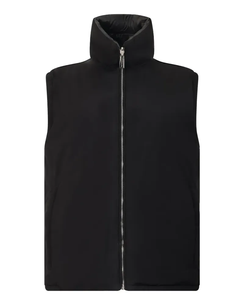 MOORER Abbie padded high-neck waistcoat - Schwarz Schwarz