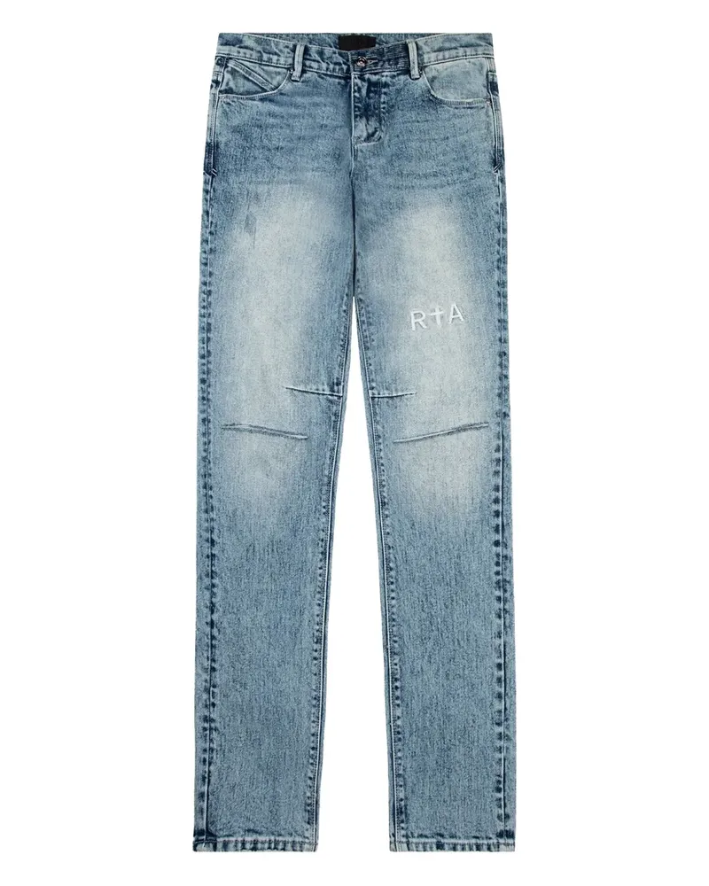 RTA Bryant distressed bootcut jeans - Blau Blau