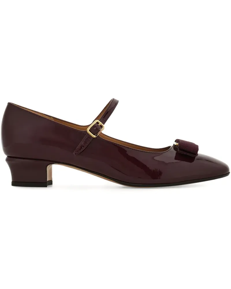 Ferragamo Mary Janes mit Vara-Schleife 30mm - Violett Violett