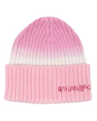 RUSLAN BAGINSKIY Handgefärbte Beanie Rosa