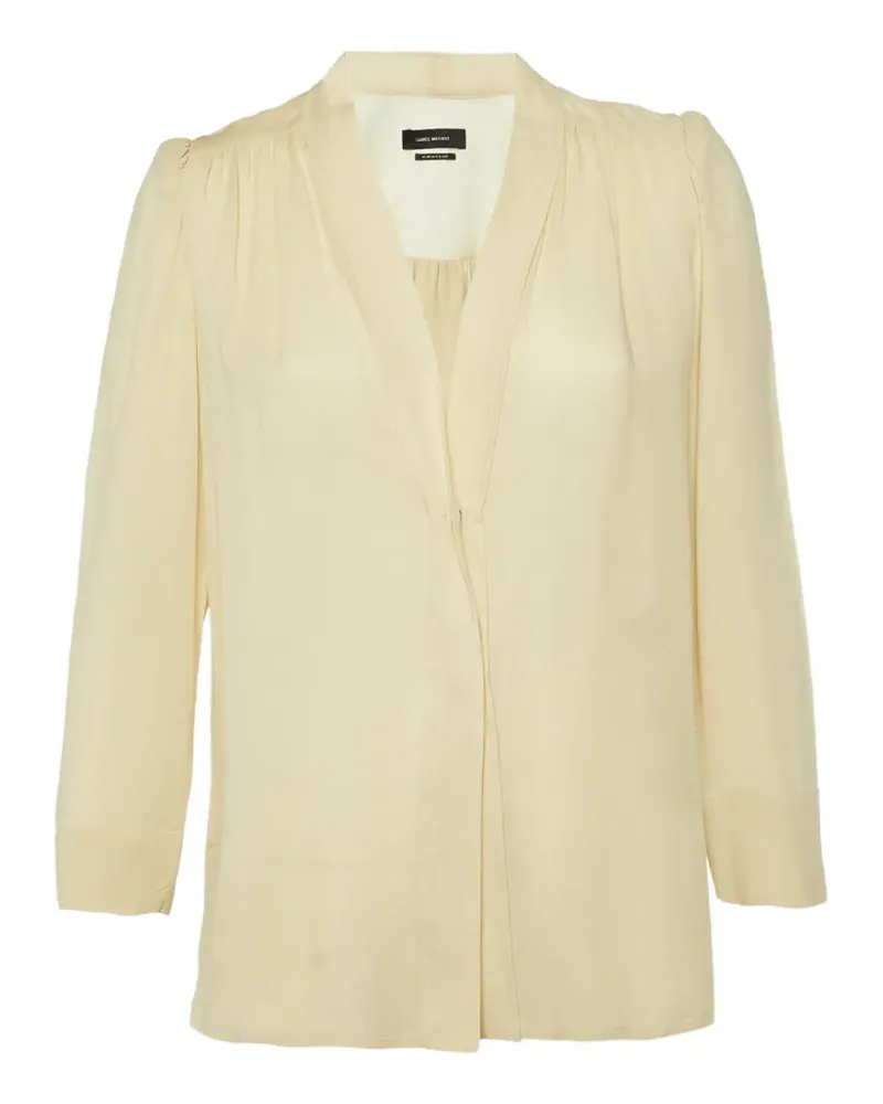 Isabel Marant gathered-detail blouse - Nude Nude