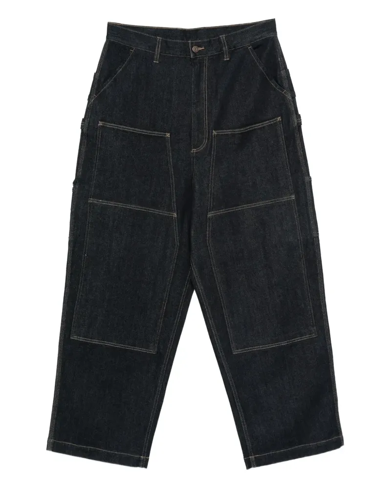 Emporio Armani Lockere Jeans mit Taschen - Blau Blau