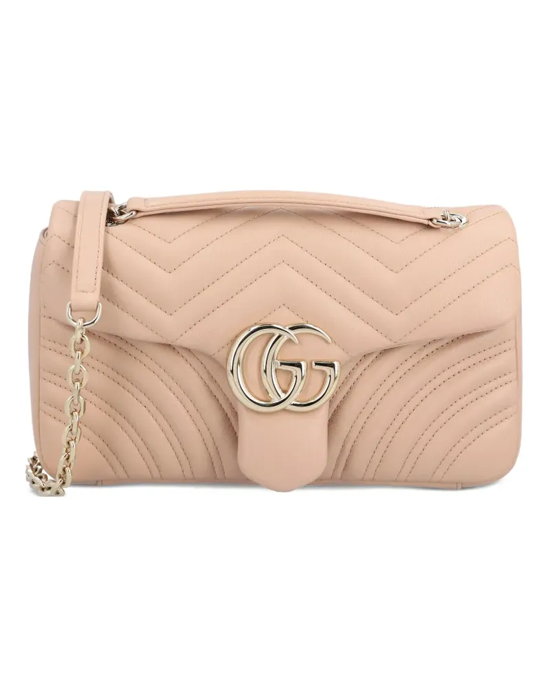 Gucci Mittelgroße GG Marmont Schultertasche - Nude Nude