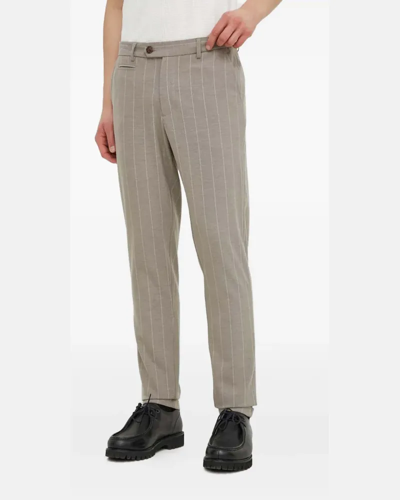 LES DEUX striped trousers - Grau Grau