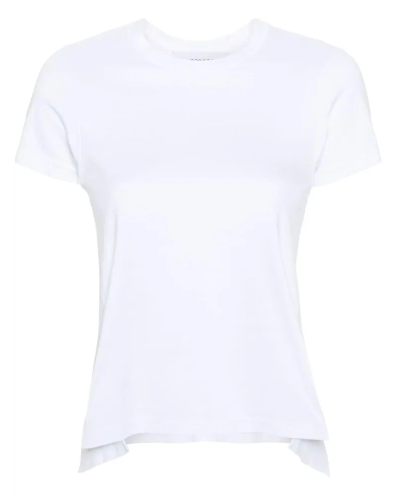 Viktor & Rolf Asymmetrisches Volant T-Shirt Weiß