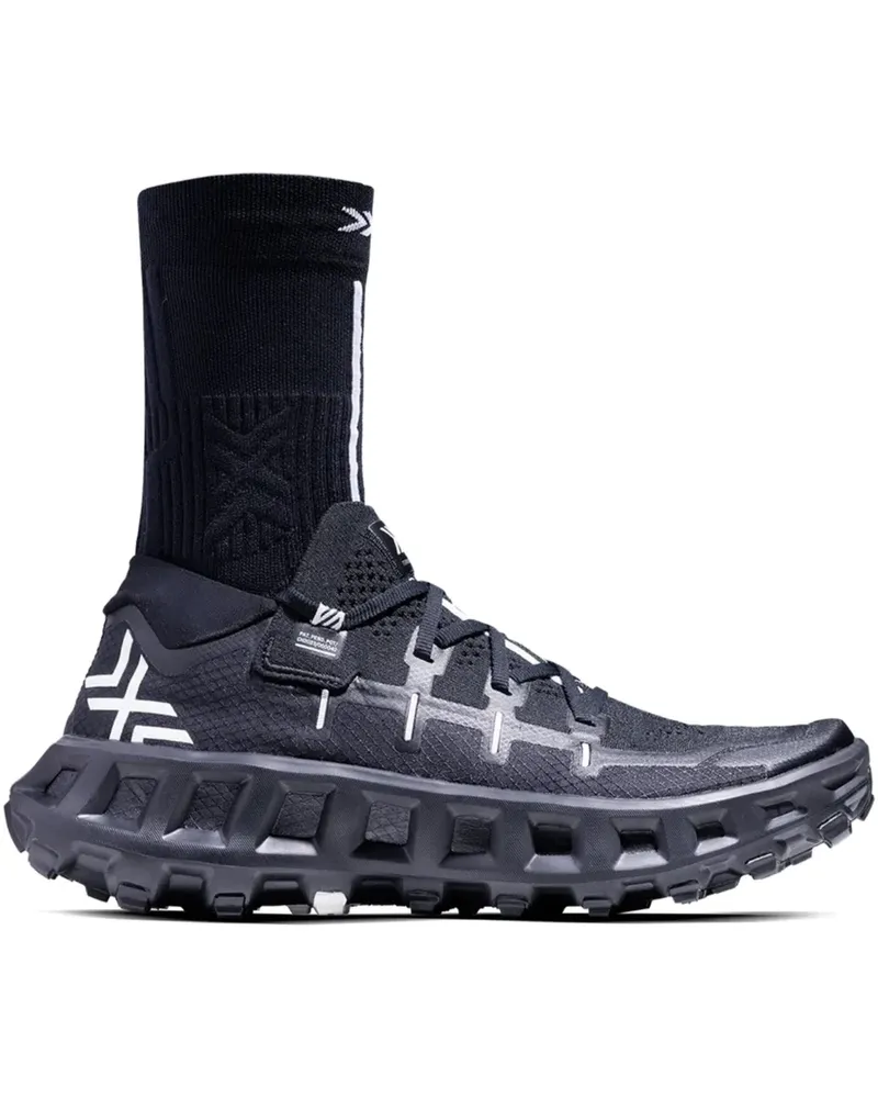 X-Bionic Sock-Sneakers mit integriertem Design - Schwarz Schwarz