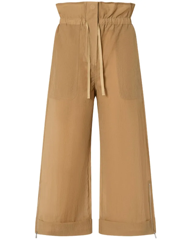 Pinko Hose mit gerüschtem Bund - Braun Braun
