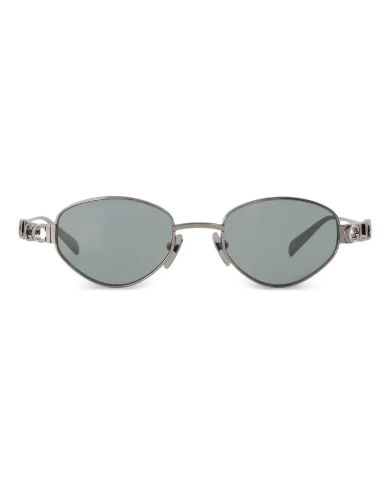 Gucci Sonnenbrille mit ovalem Gestell - Grau Grau