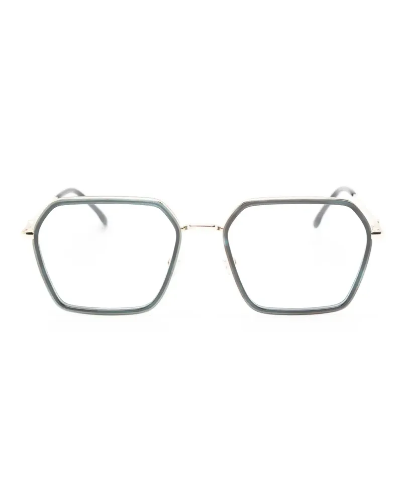 Carrera Brille mit geometrischem Gestell - Gold Gold