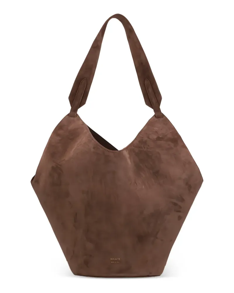 KHAITE Kleine Beuteltasche aus Wildleder - Braun Braun