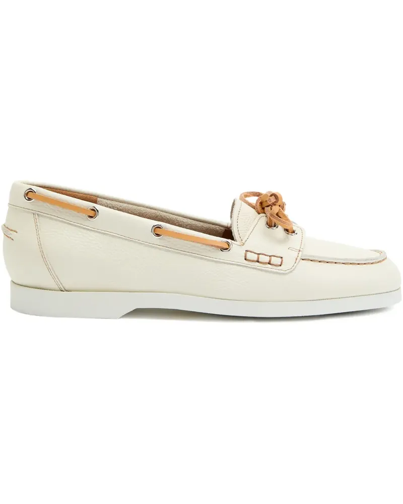 ATP Atelier Nesso Segelschuhe aus Leder - Weiß Weiß