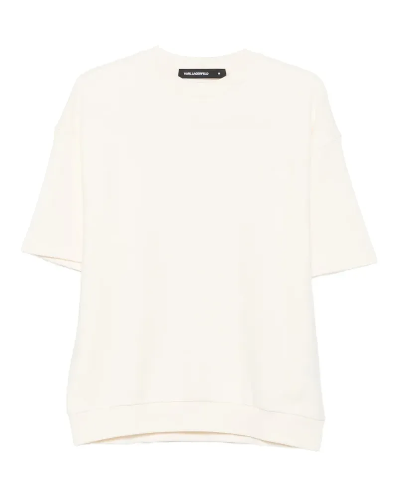 Karl Lagerfeld Poloshirt mit Logo-Stickerei - Nude Nude