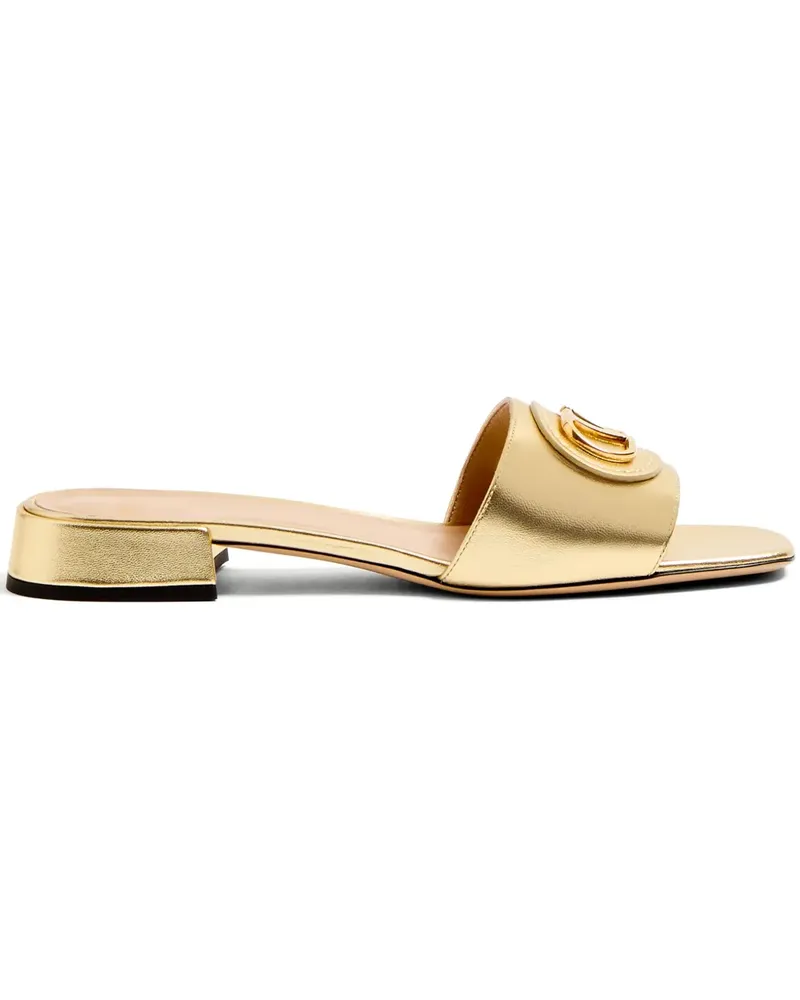Valentino Garavani VLogo Signature Pantoletten 20mm - Gold Gold