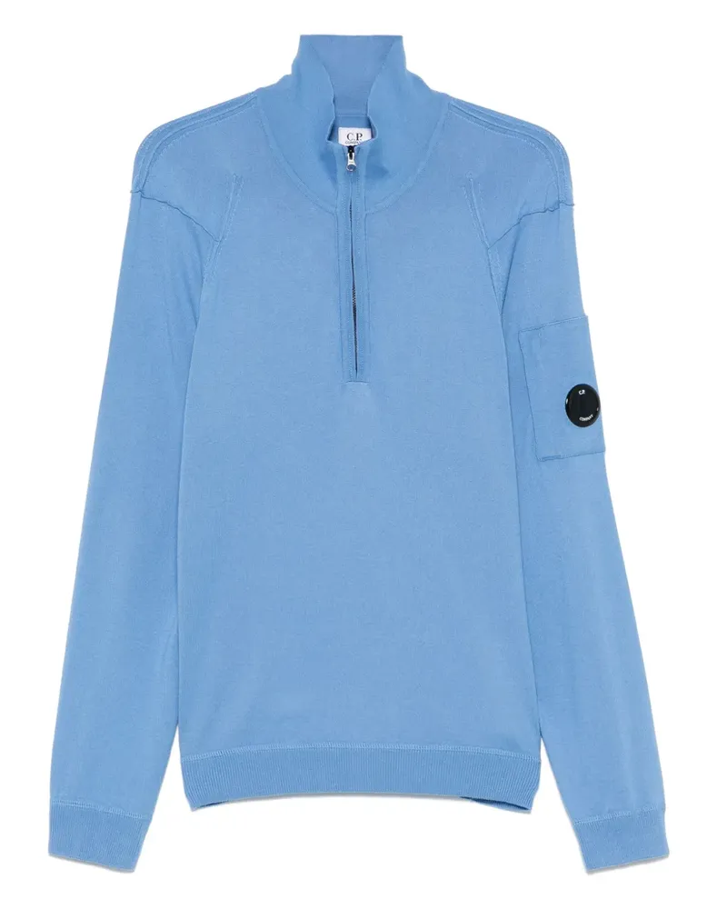 C.P. Company Pullover mit Lens-Detail - Blau Blau