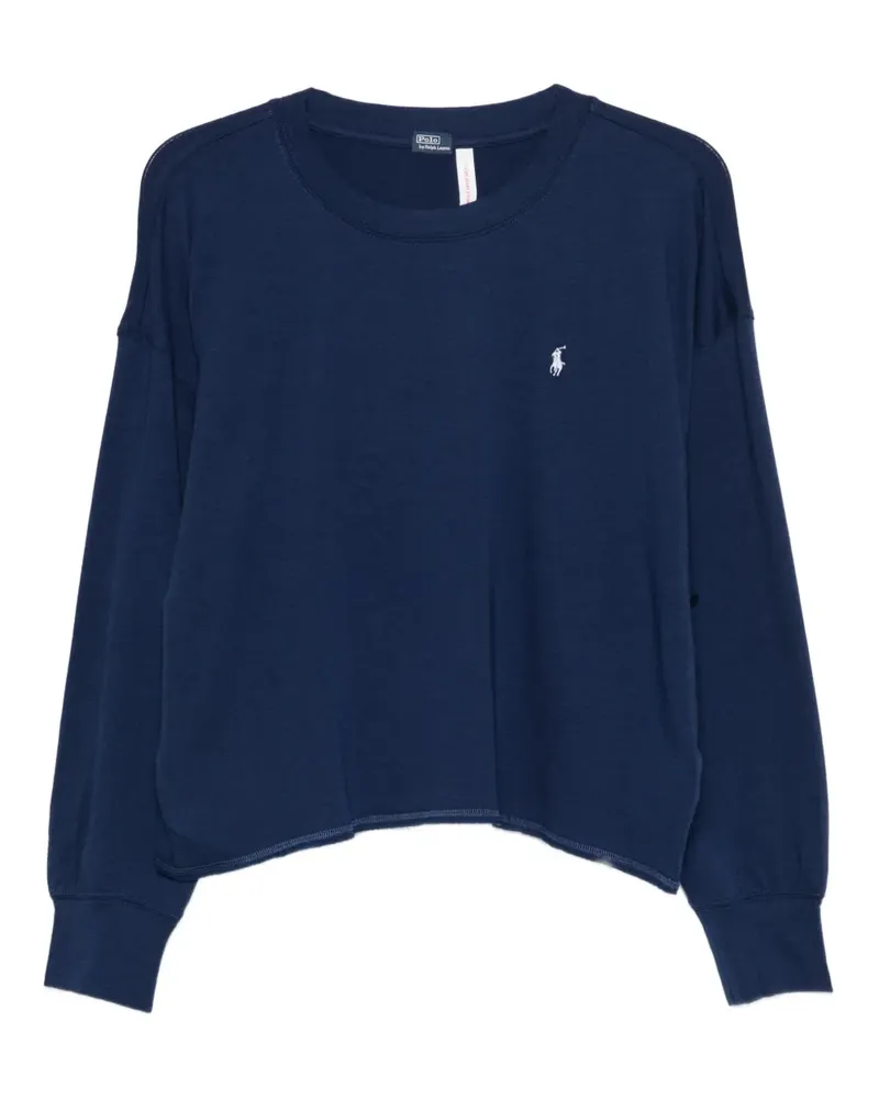 Ralph Lauren Pyjama mit Polo Pony-Stickerei - Blau Blau