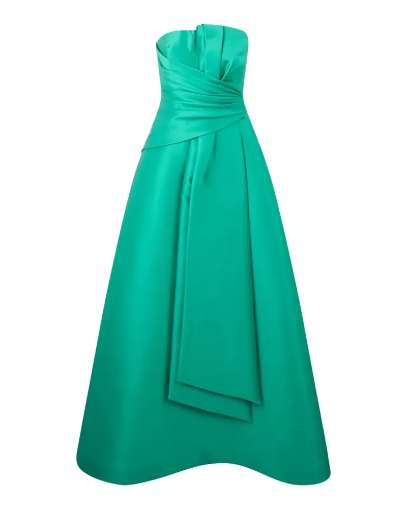 Alberta Ferretti draped pleated maxi dress - Grün Grün