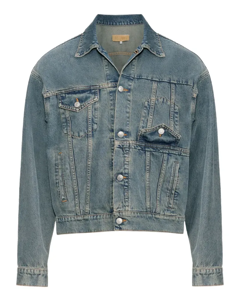 Maison Margiela Jeansjacke mit Klappentasche - Blau Blau