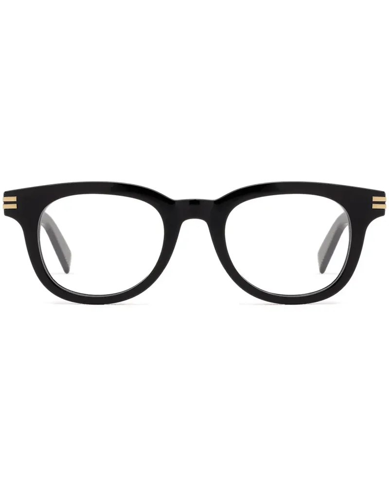 Ermenegildo Zegna Brille mit eckigem Gestell - Schwarz Schwarz