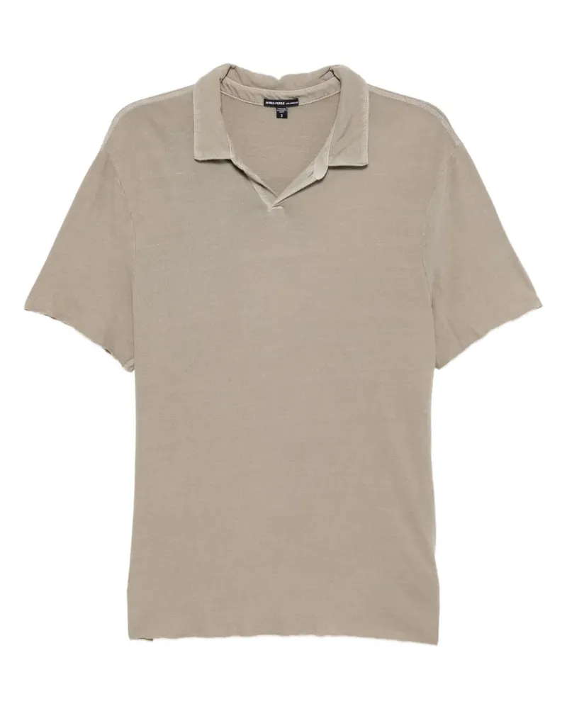 James Perse Slub Poloshirt - Grün Grün